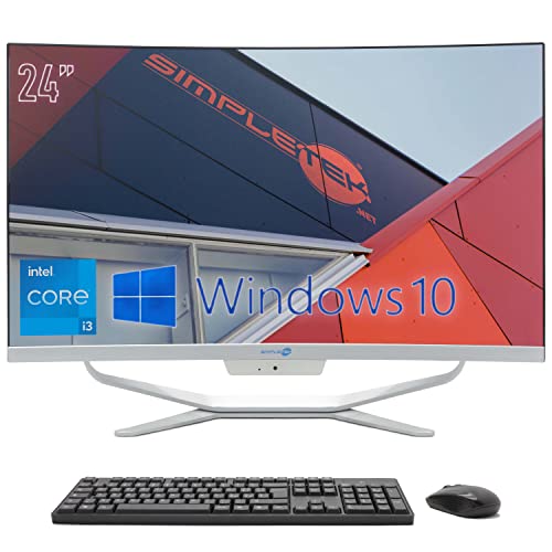 All-in-One PC 24 Zoll Full HD Gebogen Core i3 3,40 GHz Windows 10 Pro 16 GB RAM SSD 240 GB + 2 TB | Webcam 1080p WiFi5 BT HDMI Festcomputer Aio Home Schule Arbeit Simpletek All-in-One PC 24 Zoll Full HD Gebogen Core i3 3,40 GHz Windows 10 Pro 16 GB RAM SSD 240 GB + 2 TB | Webcam 1080p WiFi5 BT HDMI Festcomputer Aio Home Schule Arbeit Simpletek von SIMPLETEK