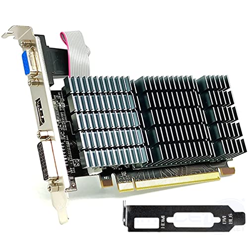 SIMPLETEK - AMD R5 220 1GB Grafikkarte für Desktop-PCs | 1x VGA, 1x HDMI, 1x DVI | Low Profile Halterung enthalten | von SIMPLETEK