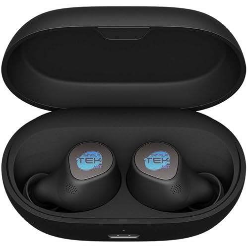 SIMPLETEK - ANC HearThrough Wireless Kopfhörer | Geräuschisolierung | Multi Mic | Immersiver Sound | 30h Akku | IP57 Widerstand (überholt) von SIMPLETEK