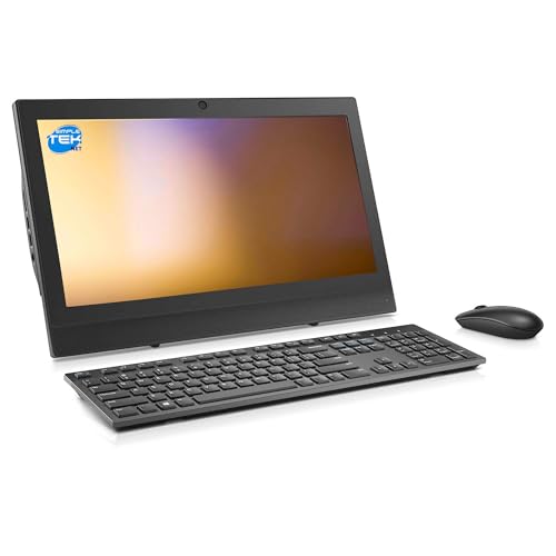 SIMPLETEK All in One (AiO) 20" HD i3 16GB 4TB | Windows 11 Pro | DisplayPort | DVD-RW | VESA | inkl. kabelloser Maus und Tastatur (Generalüberholt) von SIMPLETEK