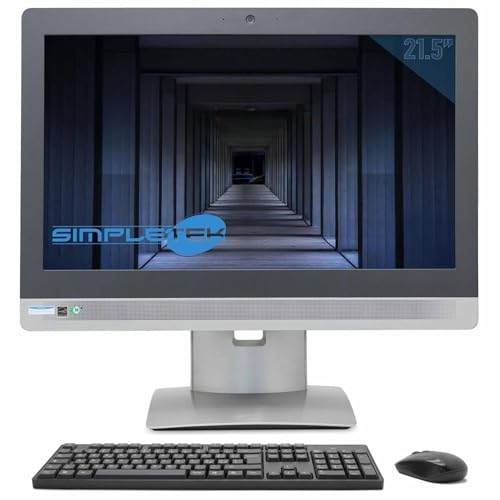 SIMPLETEK - All in One 21,5" i5 32GB 2TB Windows 11 Pro | DVD-RW | Kabelloses Tastatur- und Maus-Kit | Kompatibel mit VESA (Generalüberholt) von SIMPLETEK