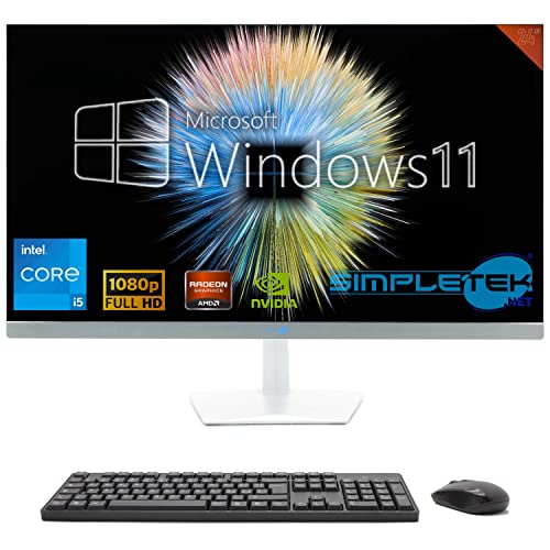 SIMPLETEK - All-in-One 24" FHD 60Hz Core i5 Windows 11 | Grafikkarte GTX1650 4GB | 16GB SSD RAM 2TB | Arbeit, Gaming von SIMPLETEK