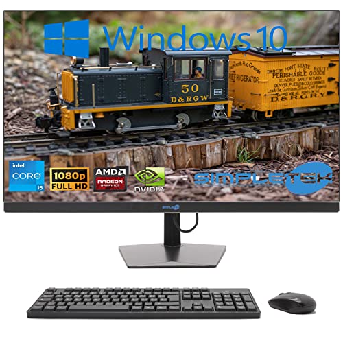 SIMPLETEK - All-in-One 27" Display Curved Windows 10 | Core i5 12°Gen | Grafikkarte RX550 4GB | 32GB DDR4 SSD 2TB | Arbeit, Gaming von SIMPLETEK