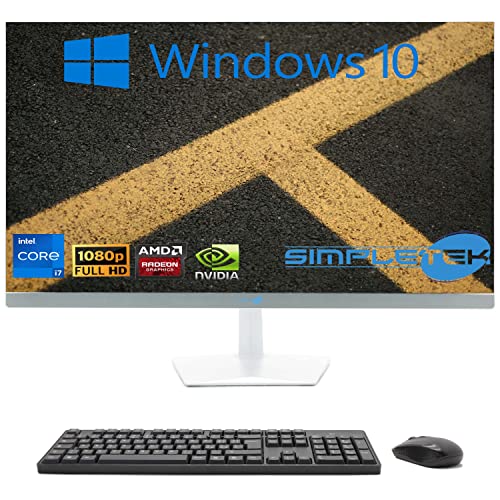 SIMPLETEK - All-in-One 27" Display Curved Windows 10 | Core i7 12°Gen | Grafikkarte GT730 4GB | 16GB RAM DDR4 SSD 960GB | Arbeit, Gaming von SIMPLETEK