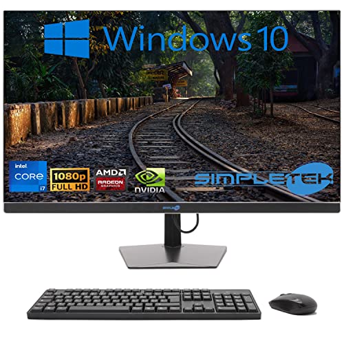SIMPLETEK - All-in-One 27" Display Curved Windows 10 | Core i7 12°Gen | Grafikkarte GT730 4GB | 16GB RAM DDR4 SSD 960GB | Arbeit, Gaming von SIMPLETEK