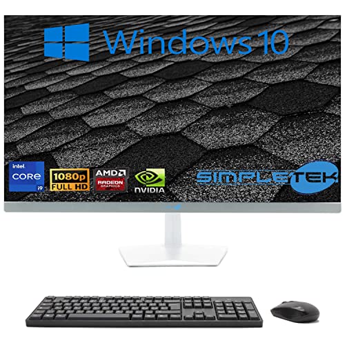 SIMPLETEK - All-in-One 27" Display Curved Windows 10 | Core i9 12°Gen | Grafikkarte RX550 4GB | 32GB DDR4 SSD 2TB | Arbeit, Gaming von SIMPLETEK