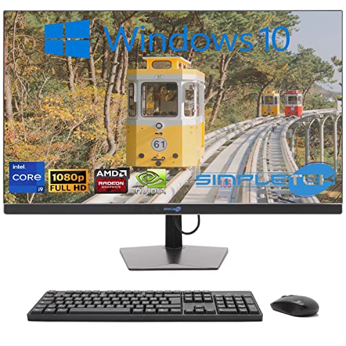 SIMPLETEK - All-in-One 27" Display Curved Windows 10 | Core i9 12°Gen | Grafikkarte RX550 4GB | 32GB DDR4 SSD 2TB | Arbeit, Gaming von SIMPLETEK
