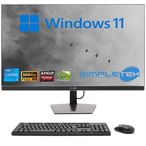 SIMPLETEK - All-in-One 27" Display Curved Windows 11 | Core i5 12°Gen | Grafikkarte GT730 4GB | 16GB RAM DDR4 SSD 960GB | Arbeit, Gaming von SIMPLETEK