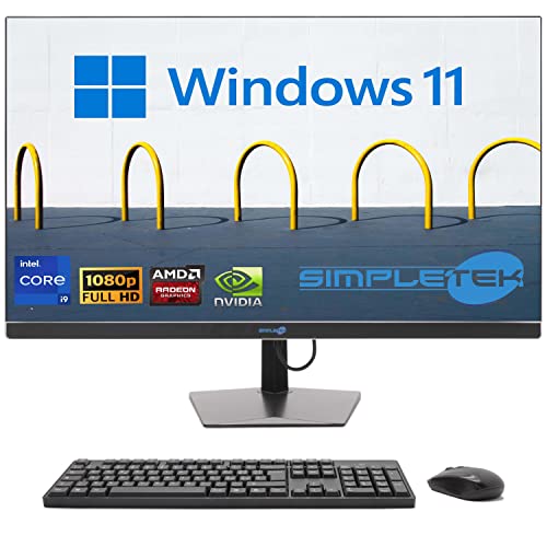 SIMPLETEK - All-in-One 27" Display Curved Windows 11 | Core i9 12°Gen | Grafikkarte GTX1650 4GB | 64GB DDR4 RAM 4TB | Arbeit, Gaming von SIMPLETEK