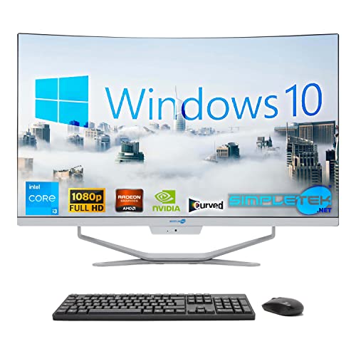 SIMPLETEK - All-in-One-Computer 27" Gebogen | Prozessor Intel i3 10 Gen | Grafikkarte GT710 1GB | Windows 10 | 8GB RAM 120GB SSD | ideal für Arbeit, Grafik SIMPLETEK - All-in-One-Computer 27" Gebogen | Prozessor Intel i3 10 Gen | Grafikkarte GT710 1GB | Windows 10 | 8GB RAM 120GB SSD | ideal für Arbeit, Grafik von SIMPLETEK