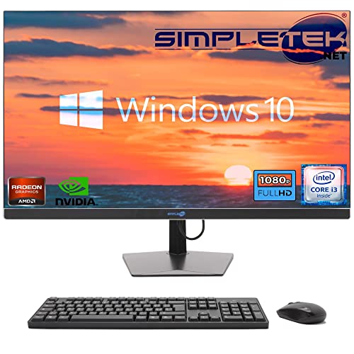 SIMPLETEK - All-in-One PC 27" FHD Core i3 Grafikkarte Radeon RX550 4GB | 16GB RAM SSD 480GB Leistungsstark und vielseitig für Arbeit und Unterhaltung von SIMPLETEK