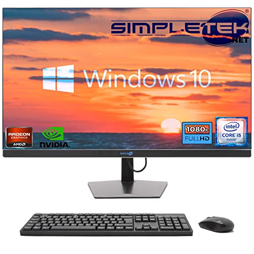 SIMPLETEK - All-in-One-PC 27" FHD Core i5 Windows 10 Grafikkarte Radeon RX550 4GB | 16GB RAM SSD 2TB | Leistungsstark und vielseitig, Arbeit und Unterhaltung von SIMPLETEK