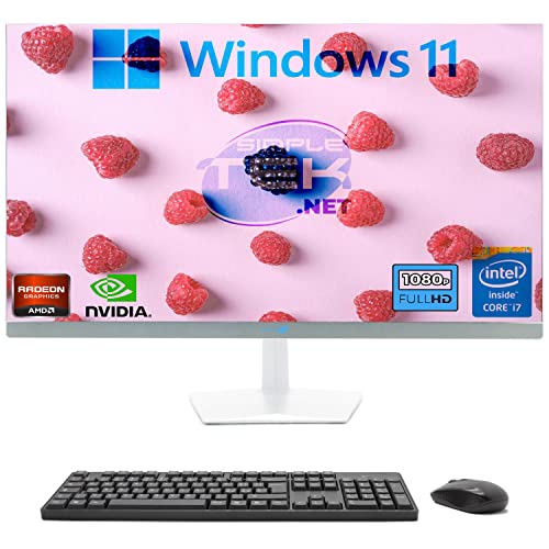 SIMPLETEK - All-in-One-PC 27" FHD Core i7 Windows 11 Grafikkarte Radeon RX550 4GB | 16GB RAM SSD 2TB | Leistungsstark und vielseitig, Arbeit und Unterhaltung von SIMPLETEK