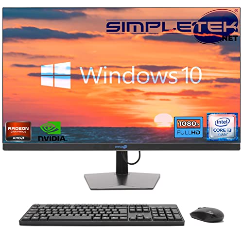SIMPLETEK - All-in-One-PC 27 Zoll FHD Core i3 Grafikkarte Radeon RX550 4 GB | 16 GB SSD 2 TB | Leistungsstark und vielseitig, Arbeit und Unterhaltung von SIMPLETEK