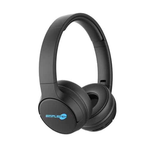 SIMPLETEK - Bluetooth On-Ear Wireless Kopfhörer mit Mikrofon, Bluetooth 5.0, faltbar, Autonomie 60 Stunden - ES652700 SIMPLETEK - Bluetooth On-Ear Wireless Kopfhörer mit Mikrofon, Bluetooth 5.0, faltbar, Autonomie 60 Stunden - ES652700 von SIMPLETEK