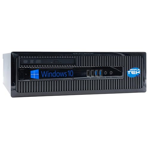 SIMPLETEK - Desktop-PC SFF Desktop PC i3 | Windows 10 Pro | 16GB RAM | 960GB SSD | DVD-RW CD | RS232 (Generalüberholt) von SIMPLETEK