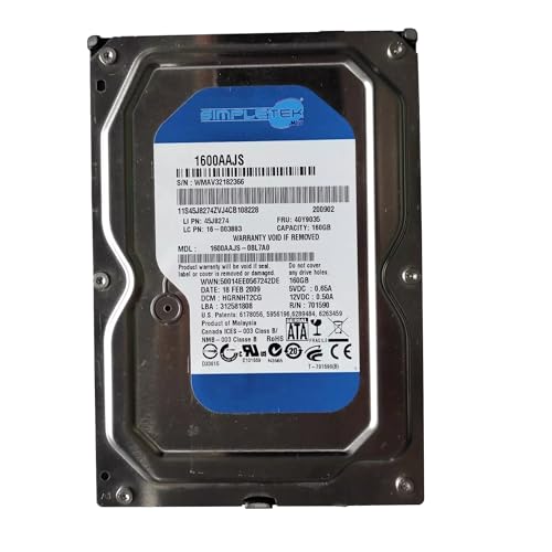 SIMPLETEK - Festplatte HDD 160 GB AAJS Desktop-PC 1600AAJS (generalüberholt) von SIMPLETEK