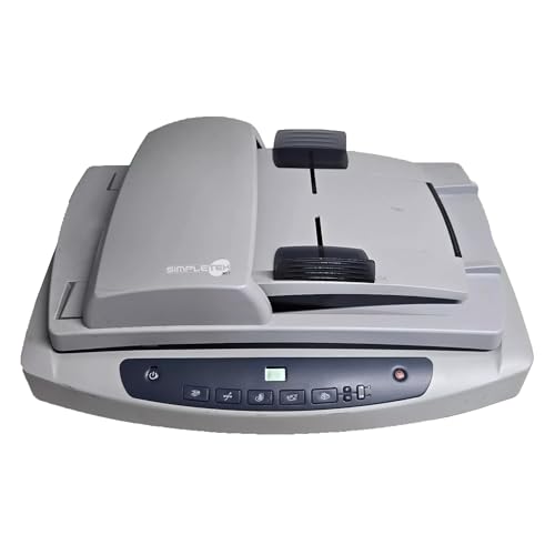 SIMPLETEK - Flachbett-Scanner 5550c kabelgebunden USB A4 kompatibel mit Windows 11 10 8 7 XP Vista ADF Flatbed | Inklusive Netzkabel und USB (überholt) von SIMPLETEK