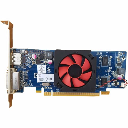 SIMPLETEK - Grafikkarte AMD RADEON HD7470 1GB GDDR3 für Desktop-PC | Multi-Monitor | 1x DVI, 1x DPI (Generalüberholt) von SIMPLETEK