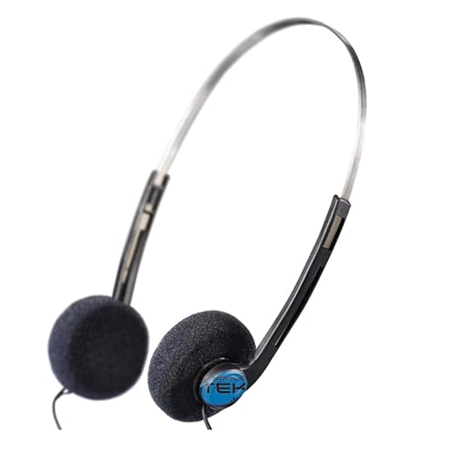 SIMPLETEK - Kabelgebundene Stereo Over-Ear Kopfhörer 3,5 mm Klinke - Verstellbarer Kopfbügel - Kompatibel mit TV, PC, Laptop SIMPLETEK - Kabelgebundene Stereo Over-Ear Kopfhörer 3,5 mm Klinke - Verstellbarer Kopfbügel - Kompatibel mit TV, PC, Laptop von SIMPLETEK