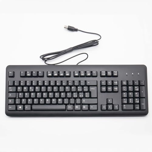 SIMPLETEK - Kabelgebundene USB-Tastatur | Italienisches Layout | Full-Size | Plug and Play | Ideal für Büros | Lebensdauer 20 Millionen Tasten von SIMPLETEK