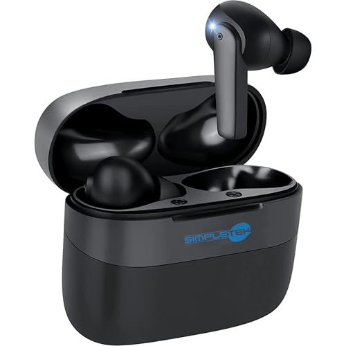 SIMPLETEK - Kabellose Kopfhörer | Bluetooth 5.2 | Geräuschunterdrückung 4 Mic | Ergonomisch | Wiederaufladbar Typ C (überholt) von SIMPLETEK