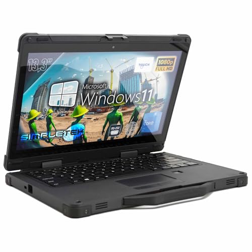 SIMPLETEK - Laptop Rugged Core i5 11°Gen Display 13" FHD Touchscreen | 16GB RAM und SSD 240GB Windows 11 Pro | Large Battery Stoßfest Staubdicht IP65 Seriell RS232 SIMPLETEK - Laptop Rugged Core i5 11°Gen Display 13" FHD Touchscreen | 16GB RAM und SSD 240GB Windows 11 Pro | Large Battery Stoßfest Staubdicht IP65 Seriell RS232 von SIMPLETEK