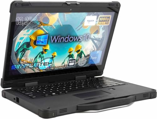 SIMPLETEK - Laptop Rugged Core i5 11. Generation Display 13" FHD Touchscreen | 16GB RAM und SSD 120GB Windows 10 | Large Battery Stoßfest Staubdicht IP65 Seriell RS232 SIMPLETEK - Laptop Rugged Core i5 11. Generation Display 13" FHD Touchscreen | 16GB RAM und SSD 120GB Windows 10 | Large Battery Stoßfest Staubdicht IP65 Seriell RS232 von SIMPLETEK