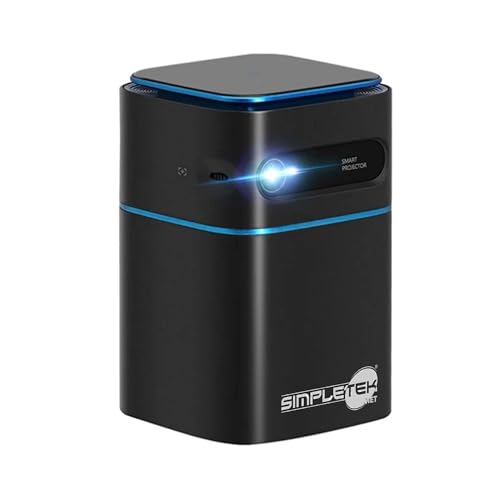 SIMPLETEK Mini-Projektor DLP bis zu 4K Android tragbar mit 7000mAh Akku | Screen Mirroring | HDMI kompatibel für PS5, Xbox, PC, Streaming SIMPLETEK Mini-Projektor DLP bis zu 4K Android tragbar mit 7000mAh Akku | Screen Mirroring | HDMI kompatibel für PS5, Xbox, PC, Streaming von SIMPLETEK