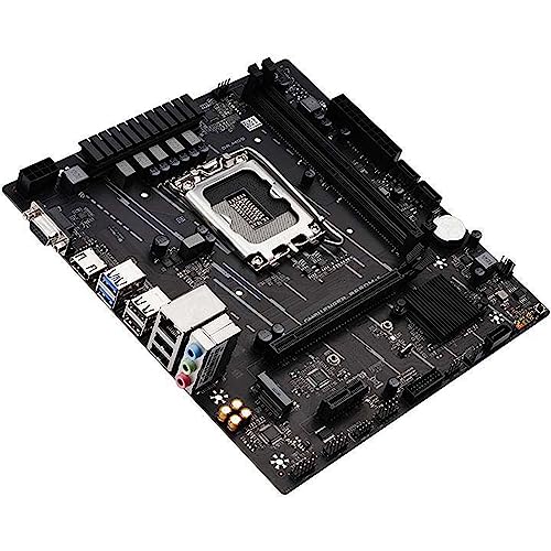 SIMPLETEK Motherboard m-ATX LGA1700 | DDR5 Max 64GB | Videokarten-Slot + 2 PCIe x4 Steckplätze | 2 Steckplätze für M.2 + WiFi | HDMI VGA DP von SIMPLETEK