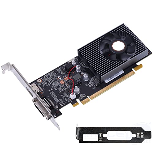 SIMPLETEK - NVIDIA GT 1030 2GB Grafikkarte für Desktop-PCs | 1x HDMI, 1x DVI | Low Profile Halterung im Lieferumfang enthalten von SIMPLETEK