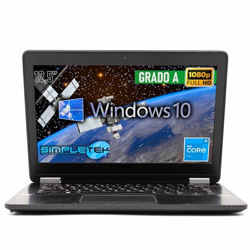 SIMPLETEK - Notebook 12.5 Zoll Core i5-6300U 2.30GHz 8GB RAM 4TB SSD WebCam HDMI WiFi BT Windows 10 Professional Laptop PC (Generalüberholt) von SIMPLETEK