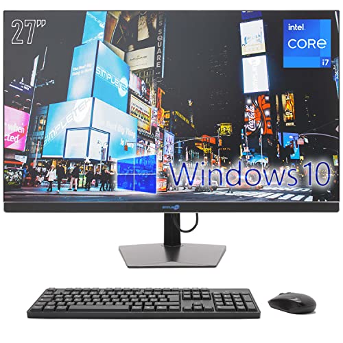 SIMPLETEK PC All IN One Display 27" 2K Core i7 Bis 3.60GHz Windows 10 GTX 1650 4GB 16GB RAM 240GB SSD M.2 SATA + 2TB SSD 2,5" WiFi BT HDMI Webcam 1080p Gaming Aio Desktop-Computer Grafiken Video SIMPLETEK PC All IN One Display 27" 2K Core i7 Bis 3.60GHz Windows 10 GTX 1650 4GB 16GB RAM 240GB SSD M.2 SATA + 2TB SSD 2,5" WiFi BT HDMI Webcam 1080p Gaming Aio Desktop-Computer Grafiken Video von SIMPLETEK