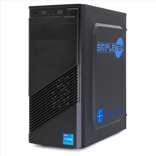SIMPLETEK PC Desktop Core i3 3,10 GHz Windows 10 Pro 16 GB RAM SSD 480 GB | Festcomputer für Schulbüro, Arbeit und Alltag SIMPLETEK PC Desktop Core i3 3,10 GHz Windows 10 Pro 16 GB RAM SSD 480 GB | Festcomputer für Schulbüro, Arbeit und Alltag von SIMPLETEK