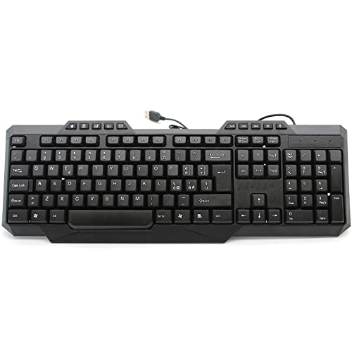 SIMPLETEK – Tastatur Mit Draht Verkabelt USB Multimedia Eckig Von Gaming Schwarz, USB 2.0 von SIMPLETEK