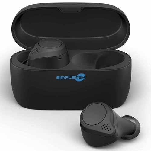 SIMPLETEK - True Wireless Kopfhörer mit Geräuschisolierung, Geräuschreduzierung, 7,5 Stunden Wiedergabe, Komfort - Modell Elite 75t (überholt) von SIMPLETEK
