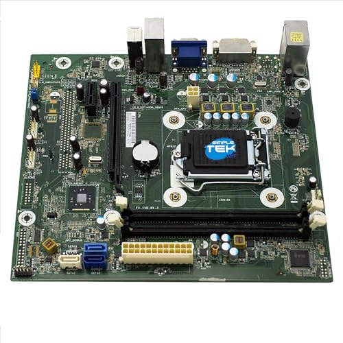 Simpletek - Motherboard P/N 791128-001 280 G1 LGA1150 Micro ATX MATX | 2x DDR3 VGA DVI Blende enthalten | Mono-Lautsprecher | USB-Hub (überholt) von SIMPLETEK