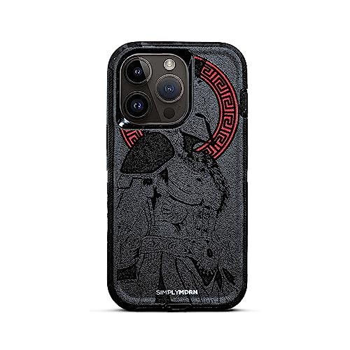 SIMPLYMDRN Armored for iPhone 11 Pro Max Hülle - Krieger Design - Coole Hülle für Männer - Fighter Assassin Case - Gepanzert und stoßfest (Gladiator Armored Black) von SIMPLYMDRN