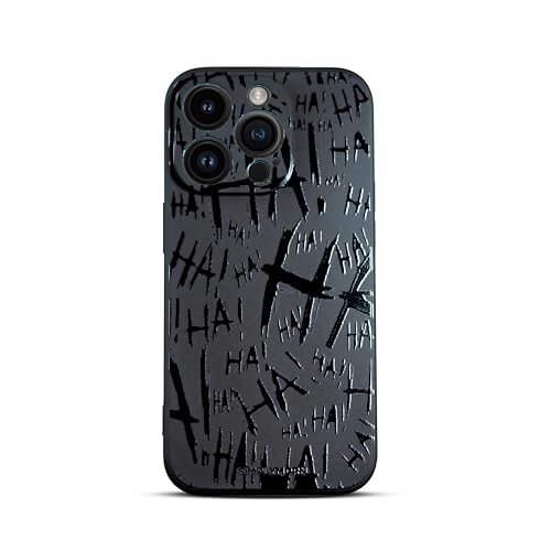 SIMPLYMDRN Jokester Kompatibel mit iPhone 13 Pro Hülle [Glänzend] Stoßfeste Schutzhülle Slim Serie für Männer Handyhüllen 6,1 Zoll 2021, Schwarz von SIMPLYMDRN