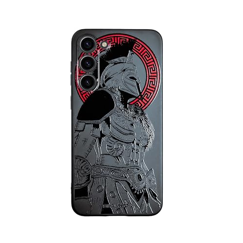 SIMPLYMDRN Slim für Samsung S23 Hülle - Krieger Design - cooles Case für Männer - Fighter Assassin Case - schlank und flexibel (Gladiator Slim Black) von SIMPLYMDRN