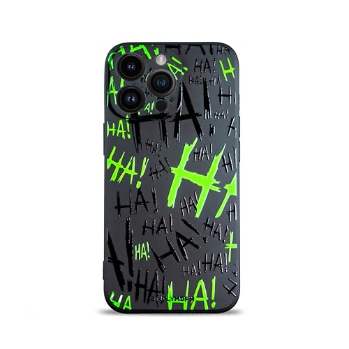 SIMPLYMDRN Slim für iPhone 16 Pro Max Hülle – Joker Haha Design – Cooles Case für Männer – Superhelden-Bösewicht Designer-Cover – schlank und flexibel (Jok3ster Green) von SIMPLYMDRN