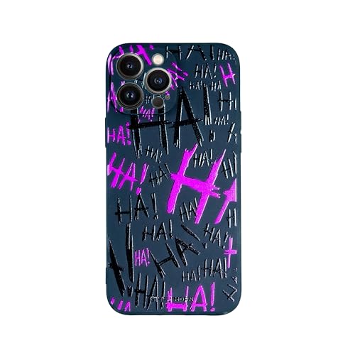 SIMPLYMDRN Slim für iPhone 16 Pro Max Hülle – Joker Haha Design – cooles Case für Männer – Superhelden-Bösewicht Designer-Cover – schlank und flexibel (Jokxster Violett) von SIMPLYMDRN