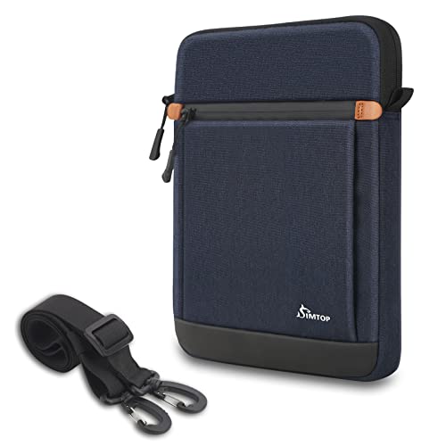 SIMTOP Tablet Tasche 11 Zoll,Tragetasche mit Schultergurt Kompatibel iPad air (3rd, 4th and 5th Generation) 2018-2023 ipad pro 11 Tasche Polyester Blau von SIMTOP