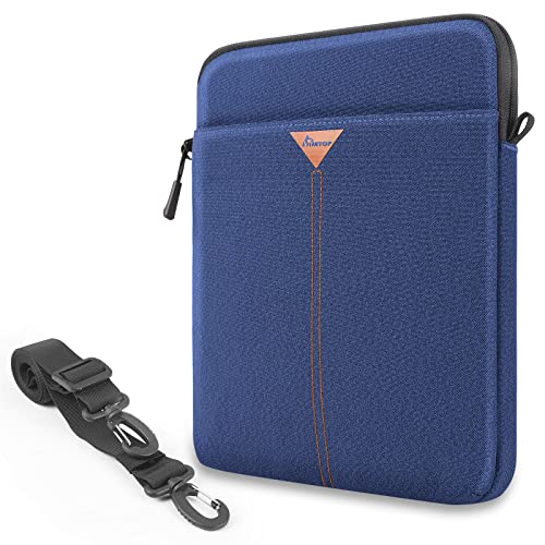 SIMTOP Tasche Ipad für12.9 Zoll,Umhängetaschen mit Aufbewahrungstaschen,kompatibel mit ipad air 2023 ipad 10 Generation Tasche,wasserdichte Tablet-Zubehör,Herren Tablettasche (Blau) von SIMTOP