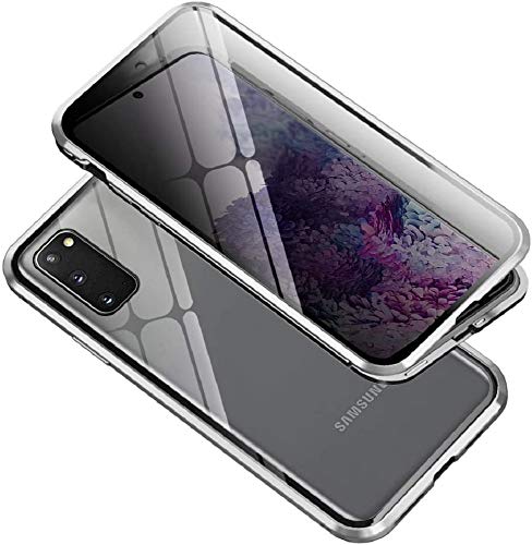 Anti-peep Magnetische Handyhülle für Huawei P40 Pro Hülle 360 Grad Magnetische Adsorption Metallrahmen Schutzhülle Anti-Spy Gehärtetem Glas Privacy Screen Schutz Case Anti-Spähen Flip Cover,Silber Anti-peep Magnetische Handyhülle für Huawei P40 Pro Hülle 360 Grad Magnetische Adsorption Metallrahmen Schutzhülle Anti-Spy Gehärtetem Glas Privacy Screen Schutz Case Anti-Spähen Flip Cover,Silber von UNGROL