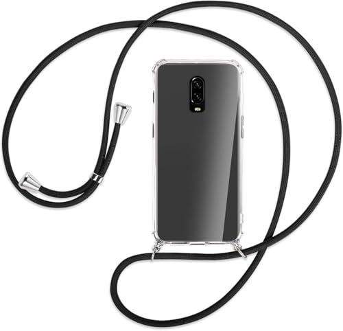 Handykette kompatibel mit OnePlus 7/ OnePlus 6T Hülle,Handyhülle Transparent Silikon Schutzhülle - Necklace Hülle mit Band Handy-Kette Fallschutzhülle Schnur Kette zum Umhängen Case,Schwarz Handykette kompatibel mit OnePlus 7/ OnePlus 6T Hülle,Handyhülle Transparent Silikon Schutzhülle - Necklace Hülle mit Band Handy-Kette Fallschutzhülle Schnur Kette zum Umhängen Case,Schwarz von SIMao