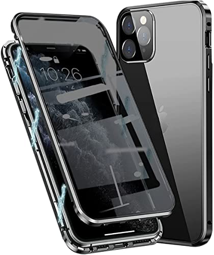Sichtschutz Screen für iPhone 14 Plus Hülle, 360 Grad Protector Schutzhülle mit Kameraschutz, Magnetische Adsorption Metall Handyhülle, Privatsphäre Schutzfolie Gehärtetes Glas Case,Schwarz Sichtschutz Screen für iPhone 14 Plus Hülle, 360 Grad Protector Schutzhülle mit Kameraschutz, Magnetische Adsorption Metall Handyhülle, Privatsphäre Schutzfolie Gehärtetes Glas Case,Schwarz von SIMao