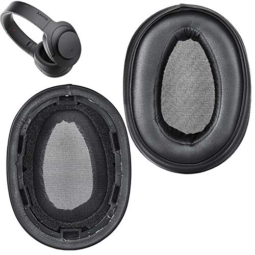 MDR-100ABN Ersatz-Ohrpolster, Reparaturteile, kompatibel mit Sony MDR-100ABN WH-H900N kabellosen Kopfhörern (schwarz) von SINDERY