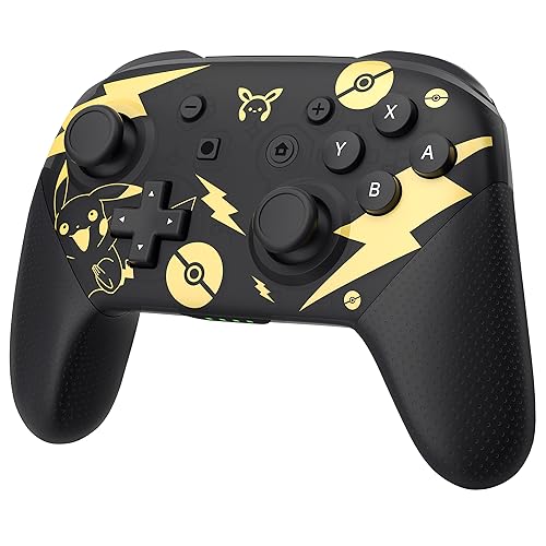 SINGLAND Upgraded Switch Pro Controller, Wireless Controller für Nintendo Switch/Switch Lite/OLED/PC, Gamepad Switch Controller Ersatz Support Dual Shock/Motion Control/Wake-up/NFC Funktion von SINGLAND