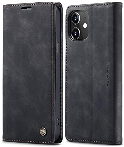 SINIANL Leder Hülle Kompatibel mit iPhone 12 Pro Max Hülle Wallet, Leder Wallet Case Book Klapptasche mit Kreditkartenfach Magnetverschluss für iPhone 12 Pro Max 6.7 Zoll 2020 Schwarz SINIANL Leder Hülle Kompatibel mit iPhone 12 Pro Max Hülle Wallet, Leder Wallet Case Book Klapptasche mit Kreditkartenfach Magnetverschluss für iPhone 12 Pro Max 6.7 Zoll 2020 Schwarz von SINIANL